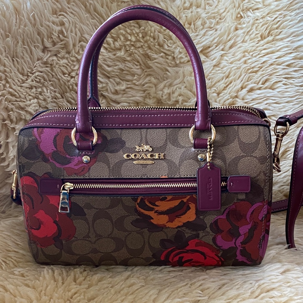 Coach Limited Edition Rowan Floral Satchel